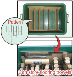 Organization Pattern | Can also store flooring trowels