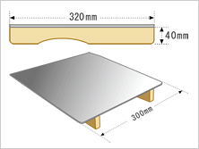 Palette Size - 300mm x 320mm x 40mm