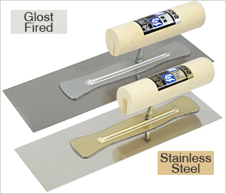 Shika Emon Glost Fired and Stainless Steel Intermediate Trowels