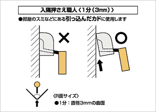 入隅押さえ職人：説明